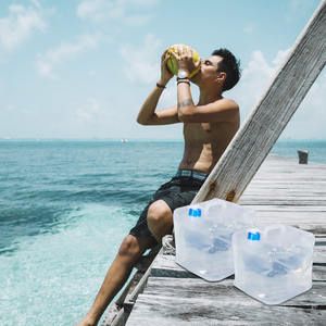 Umetass – Seau pliable portable en PEHD de qualité <span class=keywords><strong>alimentaire</strong></span>, durable, pour jardin, <span class=keywords><strong>camping</strong></span>, extérieur, conteneur d'eau - Product Image 4