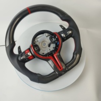 Volant sport personnalisé en cuir sans airbag avec LED pour mise à niveau de voiture BMW M3 M4 M5 F10 F30 E90 E60