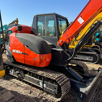 Para Excavadora Hidráulica Usada KX183 de 8 Toneladas, Motor, Caja de Cambios, Bomba, PLC, Marca Original Japonesa SHANGHAI