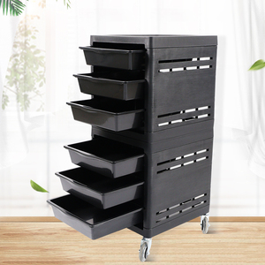 Chariot de coiffeur roulant avec tiroirs, chariot de rangement professionnel pour salon de coiffure avec roues - Product Image 2