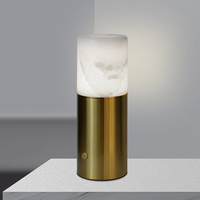 Lampe de table rechargeable ZeroUNO Alabaster, lampe en marbre sans fil, lampe de chevet en marbre, design nordique, éclairage à batterie