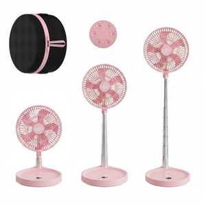 Ventilador <span class=keywords><strong>de</strong></span> Camping Eléctrico Recargable y Plegable con Control Remoto, Luces LED y Motor sin Escobillas - Ideal para Uso en Exteriores y Hoteles - Product Image 1