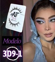 Faux cils en vison synthétique 12-16mm, cils effilés 3D volumineux effet œil de chat, lot en gros de cils en bande