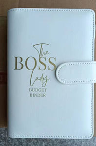 Vente en gros Agenda personnalisé Classeur A5 A6 Classeur à anneaux Budget en cuir Pu Classeur à clip Organisateur de classeur - Product Image 5