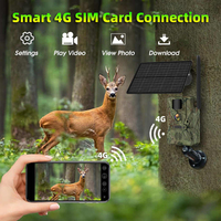 Caméra de surveillance de la faune Wistino 3MP avec vision nocturne couleur, alimentation solaire, détection de mouvement, réseau sans fil 4G, CCTV pour la chasse