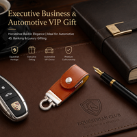 Clé USB 2.0 en cuir avec logo personnalisé, porte-clés métallique, 64 Go, cryptée, garantie 3 ans, design élégant