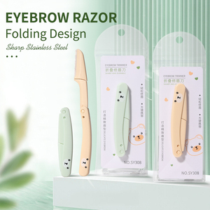 Lmltop du lịch nhựa gấp lông mày dao cạo sy308 Hướng dẫn sử dụng hàng ngày sử dụng khuôn mặt cơ thể tóc Remover trang điểm lông mày tông đơ - Product Image 6