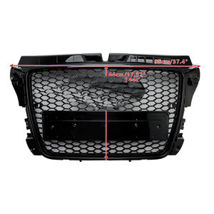 Dropshipping coche <span class=keywords><strong>A3</strong></span> S3 panal parachoques delantero parrilla RS3 estilo brillo negro rejilla para <span class=keywords><strong>Audi</strong></span> <span class=keywords><strong>A3</strong></span> S3 2008 2009 2010 2011 2012 - Product Image 3