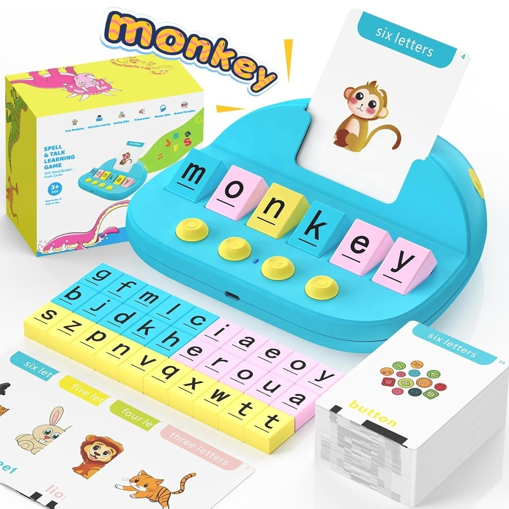 Jouet d'Orthographe Lettres Assorties Jouet Éducatif Jeu d'Orthographe Plateau Jeu d'Apprentissage pour Bébé Enfants Tout-Petit