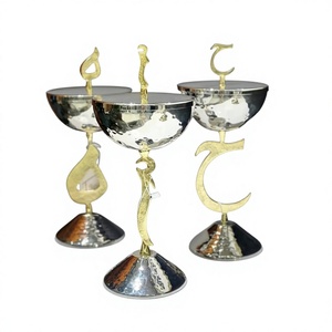 Quemador de incienso brillante con aspecto de nuevo patrón, acero inoxidable, diseño martillado, decoración de mesa redonda, quemador Bakhoor - Product Image 1