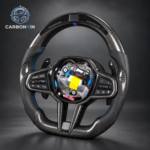 Volant sport en fibre de carbone 40 mm à 3 branches pour G01 G02 G05 G06 G07 G08 G11 G12 G15 G16 G20 G21 G22 G23 G26 - Product Image 2
