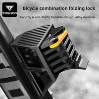 Antivol de vélo pliable en alliage ABS, résistant aux coupures et aux chocs, avec cadenas à combinaison pour VTT et vélo de route, sécurité antivol