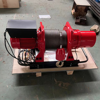 Torno Eléctrico KDJ 300kg 500kg 1000kg 220V Monofásico con Protección de Sobrecarga y Control Manual para Elevación en Construcción