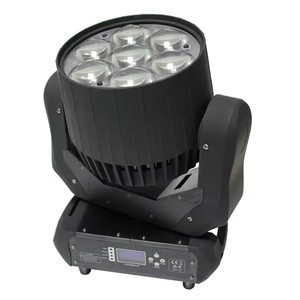 7pcs 40W RGBW 4in1 chùm Zoom rửa LED di chuyển đầu thiết bị chiếu sáng sân khấu hiệu suất cao cho các buổi biểu diễn sân khấu - Product Image 2