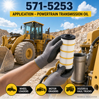 CAT 5715253 Hydraulic Oil Filter Element for Heavy Equipment and Industrial Fluid Power Filtration Systems