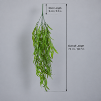 Plantes suspendues artificielles, lianes en plastique vertes pour arche de mariage, toile de fond, décoration de plafond pour événements