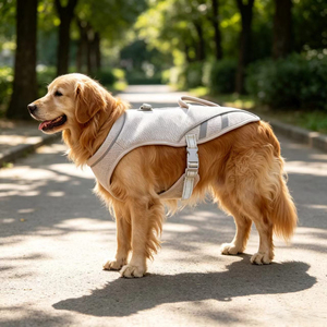 Gilet rinfrescante per cani per la prevenzione dei soffi di calore, giacca rinfrescante riflettente per animali domestici per l'esercizio quotidiano nelle estesi giornate di sole - Product Image 4
