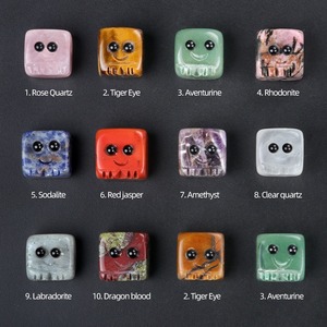 Sono qui per te la guarigione della fata intagliando cubetti di cristallo <span class=keywords><strong>con</strong></span> Smiley creter Pocket Stone artigianato statue per bambini regalo amico - Product Image 3