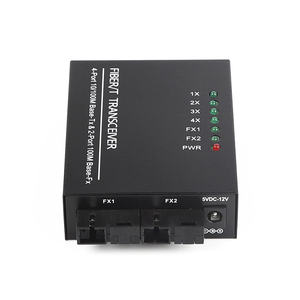 2 sợi cổng <span class=keywords><strong>4</strong></span> RJ45 10/100M sợi Quang Phương tiện truyền thông chuyển đổi chế độ duy nhất quang thu phát - Product Image 1