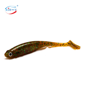 XINV Ttail pesca señuelo suave molde silicona plomo bloque pesca señuelo Real pato 110mm 7,3G americano importado señuelo suave - Product Image 4