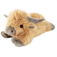 Uoozii Peluche lestée Vache des Highlands 20 pouces, 4 livres, rembourrée en coton PP, non parfumée, micro-ondable/chauffable, rafraîchissable, cadeau mignon pour enfants