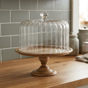 Soporte para Pastel de Madera de Alta Calidad, 2 Piezas, Hecho a Mano, Ecológico, Apto para Horno, Microondas y Lavavajillas, Resistente al Calor, Nuevo - Product Image 1