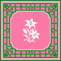 Tapis de Mahjong Personnalisé Série Palm Beach Regency – Imprimé Treillis Tropical Vibrant – Caoutchouc Naturel Durable et Écologique – Protection de Table