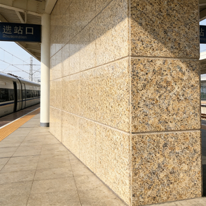 Dalles de granit poli naturel de qualité supérieure, finition antique dorée, découpées sur mesure, garantie 1 an pour usage extérieur, design graphique - Product Image 4