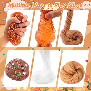 Kit de slime marron pour enfants, ensemble de slime cristallin effet nuage de beurre, cadeaux de fête, OEM ODM, vente en gros, fournisseur de jouets sensoriels, cadeau - Product Image 6