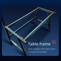 Dernier modèle de table de jeu Bureau de jeu pour ordinateur Mobilier de bureau à domicile avec cadre en métal Bureau d'ordinateur Tables de jeu