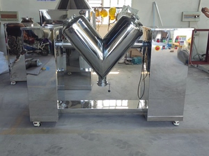 Agitador de Polvo Industrial Tipo <span class=keywords><strong>V</strong></span> de Acero Inoxidable 220V, Grado Alimenticio y Químico, Alta Productividad, Incluye Bomba, Motor y Caja de Engranajes - Product Image 3