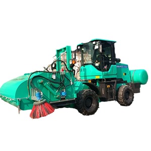 Véhicule de nettoyage de tunnels, balayeuse routière, moteur diesel 4x4, utilisation industrielle sur site d'usine - Product Image 4