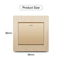 Interruptor y Enchufe de Pared Dorado 13A para Oriente Medio y África, Interruptor de Luz Británico, Enchufe de Corriente OEM
