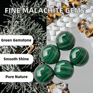 พลอยมาลาไคต์ธรรมชาติคุณภาพสูง ทรงหลังเบี้ย ปรับขนาดได้ ขายส่ง ราคาต่อกิโลกรัม พลอยหลวม สำหรับทำเครื่องประดับ - Product Image 2