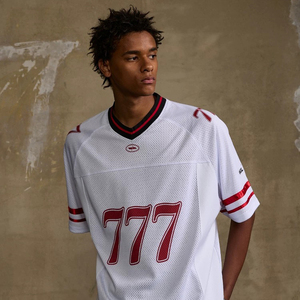 25/26 Original personalizado americano malla <span class=keywords><strong>de</strong></span> gran tamaño Vintage fútbol baloncesto Hockey béisbol carreras FÚTBOL Camisetas Jersey - Product Image 1