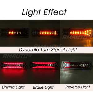 2 pièces Feux arrière LED dynamiques 12V pour voiture, camion, remorque, feux de freinage, clignotants, feux de recul, tracteur, camion, bus, camping-cars, caravanes - Product Image 2