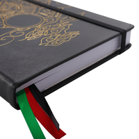 Carnet de notes A5 relié en cuir PU, planificateur de la loi de l'attraction, journal avec logo imprimé