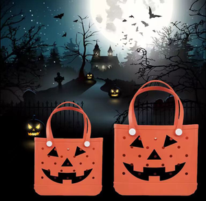 Bolsa <span class=keywords><strong>de</strong></span> Playa <span class=keywords><strong>de</strong></span> <span class=keywords><strong>EVA</strong></span> con Estampado <span class=keywords><strong>de</strong></span> Calabaza <span class=keywords><strong>de</strong></span> Bruja <span class=keywords><strong>de</strong></span> <span class=keywords><strong>Halloween</strong></span>, Logotipo Personalizado, Impermeable, Gran Capacidad - Product Image 4