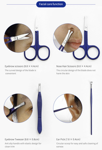 Nouveau <span class=keywords><strong>Kit</strong></span> de Manucure et Pédicure YD 2026 – 18 Pièces en Acier Inoxydable – Coupe-<span class=keywords><strong>Ongles</strong></span> et Outils de Maquillage – Bleu - Product Image 2