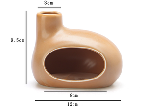 Ceramic Chimney Palo Santo Holder <strong>Sage</strong> Burner Red Orange Brown Mini Incense <strong>Dish</strong> for Palo Santo and Sticks - Product Image 5
