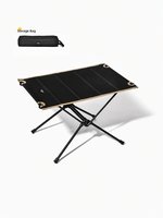 Table de camping pliante en alliage d'aluminium, plateau en tissu Oxford 600D, portable, légère, pliable, pour pique-nique en plein air, avec sac de rangement