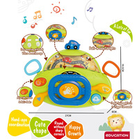 Volant de direction multifonctionnel éducatif pour enfants avec musique et lumières, fonctionne avec piles AA, unisexe, pour les 6-14 ans, ensemble de conduite en plastique