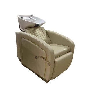 Lavacabezas de peluquería con asiento, semidecúprido, compacto, con calentador de agua - Product Image 3