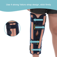 Attelle orthopédique réglable d'articulation de genou pour le fixateur médical en aluminium d'enfants pour remplacer le soutien de jambe de gypse