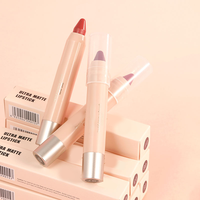 Crayon à lèvres personnalisé en gros avec logo, best-seller, longue tenue, waterproof, marque privée, effet velours
