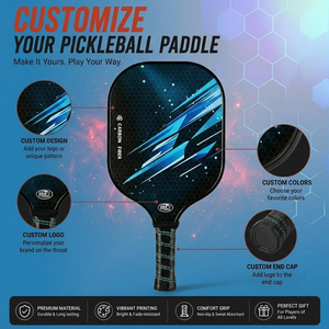 Pala de Pickleball Profesional Ligera de Carbono, Nucleo Panal Termoformado, Excelente Efecto de Giro, <span class=keywords><strong>Apta</strong></span> para Entrenamiento Diario y Ocio - Product Image 1