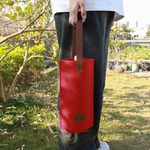 Pochette de rangement pour bouteille de vin en feutre RTS, sac cadeau durable et unique pour champagne, bière, vin, emballage pour fête de bienvenue - Product Image 3