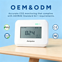 Monitor de CO2 Inalámbrico WiFi MQTT Modbus RS485 de Alta Precisión, con Batería, Registro de Historial Gráfico en Aplicación Móvil, Detector Inteligente para