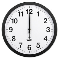 Jam dinding wi-fi cerdas, jam dinding rumah Quartz ruang tamu minimalis Modern, jam sinkronisasi waktu otomatis WIFI cerdas