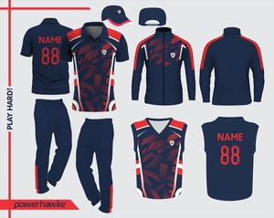 Nuevo diseño ropa deportiva Cricket uniforme conjunto completo cuello Jersey y Pantalones con facilidad de personalización - Product Image 1
